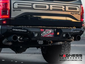 Ford Raptor Rear Bumper Honey Badger by Addictive Desert Designs - 2017 - With Side Light Mounts 10" 